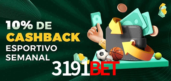 10% de bônus de cashback na 3191Bet